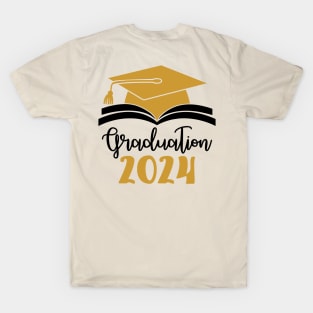 Graduation 2024; class of 2024; 2024 graduation; graduate; graduating; senior; seniors; class of; school; student; gift; feminine; university; college; party; gift; graduated; T-Shirt